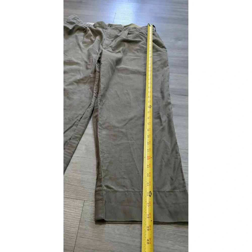 Vintage Banana Republic Pants Men 38x27 Smithfield Chino Pleated Green Trousers